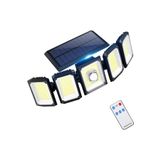 gaman 300 Led Güneş Enerjili 3 Mod Kumandalı 300 Cm Kablolu Hareketli Kanatlı Sensörlü Solar Sokak Lambası