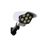 gaman 4 Adet Güneş Enerjili Kamera Görünümlü Caydırıcı Bahçe Lambası 3 Mod 77 Led Solar Aydınlatma