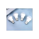 gaman 4 Adet Usb Mini Led Mini Ampul 1w Taşınabilir Usb Led Işık Powerbank Laptop Pc Uyumlu Beyaz Işık