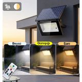 Gaman 60 Watt Solar LED Projektör - Güneş Enerjili Solar Bahçe Lambası Solar Sokak Lambası IP67