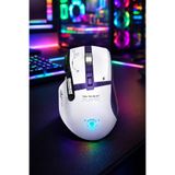 Gaman Beyaz Şarjlı Bt+2.4ghz 12000DPI Ultra Hafif Şarjlı Kablosuz Oyuncu Mouse Oyuncu Faresi GWH-101
