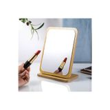 gaman Dekoratif Masa Aynası Makyaj Aynas Açısı Ayarlanabilir Kare Makeup Mirror Ahşap Ayna Diktörgen MD: 4