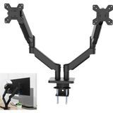 Gaman EY-26737 13-32'' Amortisörlü Çift Kollu Monitör Standı - Yeni Versiyon Çift Monitör Tutucu