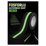 Gaman Gece Parlayan 5 Metre Kaydırmaz Bant Fosforlu Merdiven - Yol - Acil Çıkış - Yürüyüş Şerit Bandı