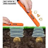 Gaman Gmn-Pointer Pinpointer Altın Metal Dedektörü Hazine Avcısı Taşıma Çantası + Pil Hediye