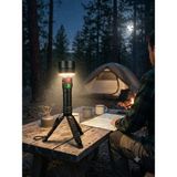 Gaman GP-287 Uzun Menzilli Kamp El Feneri 5000 Lümen / 50WATT Dijital Şarj Göstergeli + Tripod Hediyeli Kamp Lambası - Siyah
