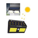 gaman Güneş Enerjili Akıllı Karanlık ve Hareket Sensörlü 40 Ledli Duvar Lambası Büyük Boy Solar Aplik