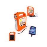Gaman Hb-6399 Yeni Model Güneş Enerjili Solar Aydınlatma Sistemi 1 Ampullü Solar Set Işıldak Çok Renkli
