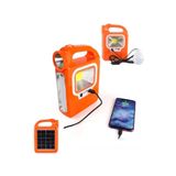 gaman Hb-6399 Yeni Model Güneş Enerjili Solar Aydınlatma Sistemi 1 Ampullü Solar Set Işıldak