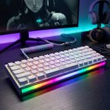 Gaman Jedel Kl-71 Red Switch Mini Rgb Oyun Klavyesi Gaming Mekanik 68 Tuşlu Oyuncu Klavye USB Type-C Kablosu Türkçe - Beyaz