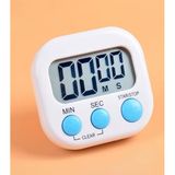 Gaman JS-118 Beyaz Mini Dijital Kronometre, LCD Ekran, Mutfak Zamanlayıcı, 7x6x2 cm