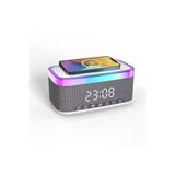 Gaman Kablosuz Bluetooth Hoparlör - Üstten Telefon Şarj Özellikli, Rgb Tasarım, Alarm & Saat Göstergeli
