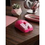 Gaman Kablosuz Şarj Edilebilir Mouse - Mekanik Tuş Tasarımlı 1600DPI Optik Fare - Pembe