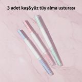 Gaman Kapaklı Kaş & Yüz Tüy Alma Kaş Usturası 3'lü