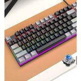 Gaman KL-95D Blue Switch Rgb Oyun Klavyesi Gaming Mekanik 104 Tuşlu Rgb LED USB Kablolu Mekanik Klavye