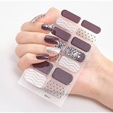 Gaman Kolay Uygulanabilir Desenli Tırnak Sticker Suya Dış Etkenlere Dayanıklı 1 Paket