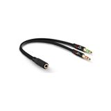 gaman Kulaklık Mikrofon Ayırıcı Y Splitter Kablo 2 X 3.5 Mm Stereo Kablo