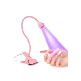 Gaman Masa Sabitlemeli Uv LED Kurutucu Lamba Jel Tips Kurutucu Oje Kurutucu 3W - Pembe