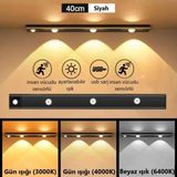 gaman Mutfak Tezgah Aydınlatması Şarjlı 3 Renk Hareket Sensörlü Dolap Içi Lamba Led Bar 40 Cm