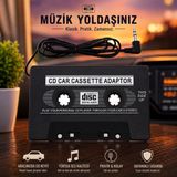 Gaman Oto Kaset Adaptörü Aux Araç Teyp Kaset Dönüştürücü Mp3 Telefon CD Uyumlu