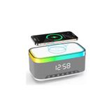 gaman SA-148 15W Kablosuz Şarj Etme Özellikli Masa Saati - Çalar Saatli Alarm - Bluetooth Hoparlör - Radyo