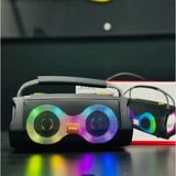 Gaman SA-217 Speaker Şarjlı Rgb Ledli -Bluetooth Hoparlör Uzun Pil Ömrü ve Güçlü Ses - Siyah