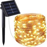 Gaman Solar Güneş Enerjili 22 Metre LED Aydınlatma - Dış Mekan Su Geçirmez Peri LED Bahçe, Balkon ve Ağaç Süsleme Işığı
