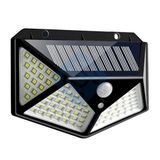 Gaman Solar LED Bahçe Lambası, 100 LED Hareket Sensörlü 13x9x5 cm, 3 Modlu Güneş Enerjili Solar Lamba, Dış Mekan Aydınlatma, Duvar Montajlı
