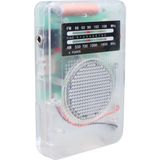 Gaman ST821 Pilli Mini Radyo Şeffaf Radyo Kullanımı Kolay Radyo Analog Fm-Am ( Kulaklık Hediyeli )