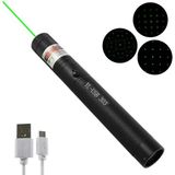 Gaman USB Şarjlı Yeşil Lazer Pointer Kalem Tipi LED Fener Uzun Menzilli