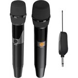 Gaman WM100 Kablosuz Şarjlı Mikrofon Seti, 2'li, + Hoparlör Alıcısı , Profesyonel El Mikrofonu, Karaoke, Toplantı, Sahne Mikrofonu