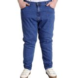gambia outdoors Erkek Büyük Beden Likralı Normal Bel Düz Paça Kot Pantolon Büyük Beden Süper Battal