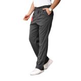 Gambocci Erkek Baggy Pileli Bol Kalıp Kumaş Pantolon füme S
