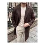 Gambocci Erkek Oversize Uzun Kaşe Kaban