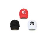 Gambocci Ny New York Şapka Unisex 3 Lü Set Siyah Beyaz Kırmızı