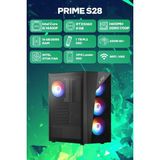 Game Garaj Prime S28 Intel Core I5 14400F 16GB Ram 1tb SSD RTX5060 Freedos Oyuncu Oem Paket - Siyah