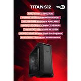 Game Garaj Titan S12 Amd Ryzen 7 9800X3D 64GB Ram 1tb SSD RTX5080 360MM Sıvı Soğt Freedos Oyuncu Oem Paket - Siyah - Monitör Yok