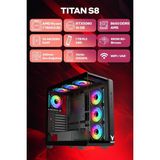 Game Garaj Titan S8 Amd Ryzen 7 7800X3D 32GB Ram 1tb SSD RTX5080 240MM Sıvı Soğutma Freedos Oyuncu Oem Paket - Siyah - Monitör Yok