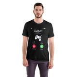 Game is Calling Gamer Tshirt, Siyah, Oyuncu Temalı Grafik Baskılı Erkek Tişört