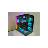 Game Master F-7 Akvaryum 7 ARGB Fanlı Kumandalı Siyah ATX F7 Oyuncu Bilgisayar Kasası