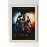 Game Of Thrones Çerçeveli Tablo - Taht Oyunları Dizi Posteri Tablo - 15x21 - Ahşap