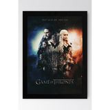 Game Of Thrones Çerçeveli Tablo - Taht Oyunları Dizi Posteri Tablo - 30x42 - Siyah