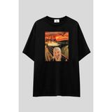 Game Of Thrones "daenerys The Scream" Oversize T-Shirt | Unisex %100 Pamuk Özel Tasarım Tee - Siyah