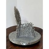 Game Of Thrones – Demir Taht 3D Baskı Dekoratif Figür - Gümüş