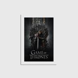 Game of Thrones Dizi Posteri Tablo Çerçeveli Poster Duvar Dekorasyonu - 21 x 30 - Çerçevesiz Poster
