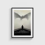 Game of Thrones Dizi Posteri Tablo Çerçeveli Poster Duvar Dekorasyonu - 21 x 30 - Siyah Çerçeveli