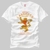 Game Of Thrones: House Lannister Erkek Tişört - XL - Beyaz