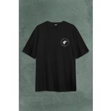 Game Of Thrones Logo Sırt Ön Baskılı Oversize Tişört Unisex T-Shirt