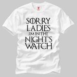 Game Of Thrones: Nights Watch Erkek Tişört - XS - Beyaz
