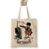 Game Of Thrones Not Today Bez Çanta Uzun Saplı - Açık Bej - 40 X 40